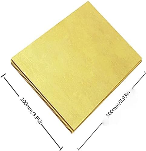 YUESFZ Медни листа фолио, Месинг лист Суровини, за обработка на метали Латунная плоча Меден лист (Размер: 100 mm