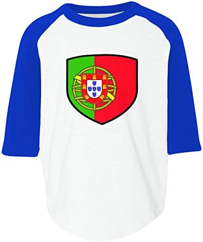 Тениска Raglan За деца Amdesco Portugal Shield Португалски Флаг