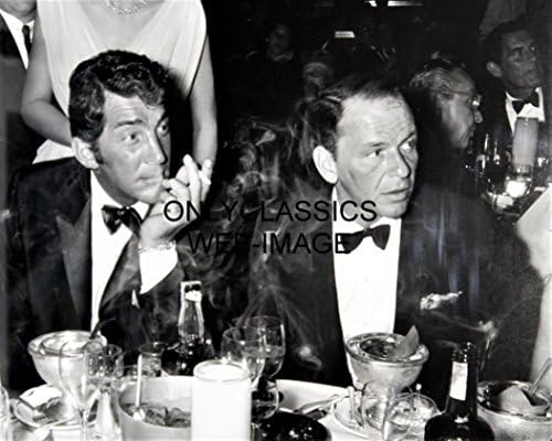 OnlyClassics 1966 the rat глутница Франк Синатра, Дийн Мартин Пушат и пият за вечеря 8X10 Снимка
