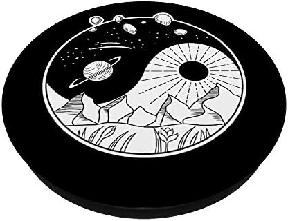 Земя Космос Ин Ян Ретро Galaxy Естествения Баланс Подарък попсокеты PopGrip: Замяна дръжка за телефони и таблети