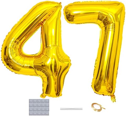 Златни Въздушни Балони с 47 стаи, 40-инчови Гигантски балони от фолио, Абитуриентски Топка за мъже и жени, Украса
