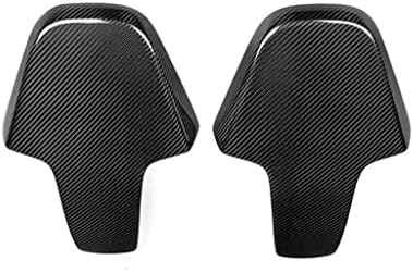 Нови Калъфи за задните седалки от въглеродни влакна 2 ЕЛЕМЕНТА, Съвместими с BMW M3 G80 2020-2023 (черен)