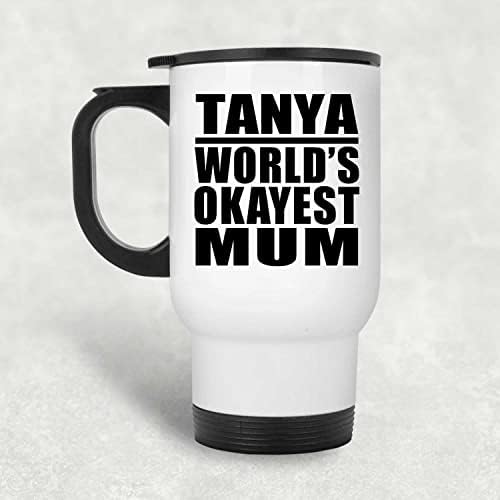Designsify Zyza Най-Добрата майка в света, Бяла Пътна Чаша 14 грама, на Чаша от Неръждаема Стомана С Изолация, Подаръци