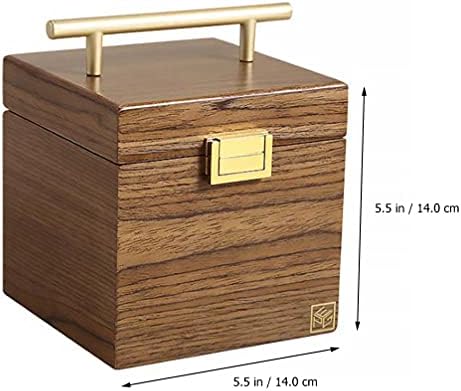 Палитра за грим IMIKEYA Кутия За Съхранение на Бижута Дървена Ковчег За Бижута Контейнер За Съхранение на Бижута