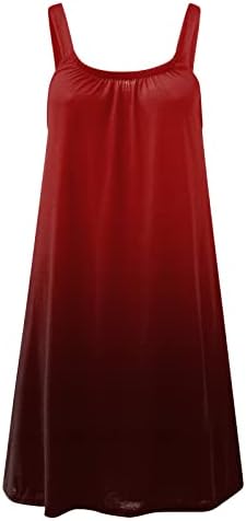 Лятна рокля DYGUYTH за жени, Рокля на Бретелях, Секси Рокля Без Ръкави с открити Рамене, Елегантен Принт, Плюс Размера