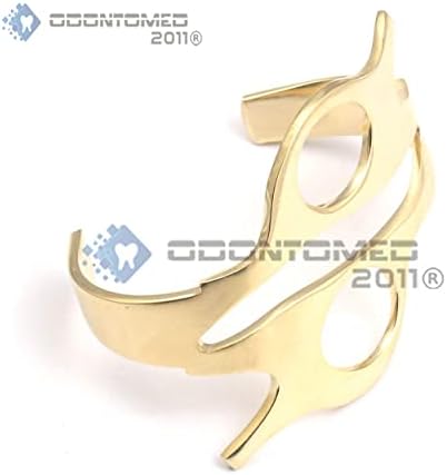 OdontoMed2011 Комплект от 2 теми Персонализирани Фризьорски Ножици За Коса, Гривна Злато + Титан, Син Цвят Фризьор