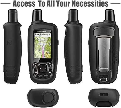 Калъф TUSITA е Съвместим с Garmin GPSMAP 62 62s 62st 62sc 62stc 64 64s 64st 64sc 64x 64sx 64csx 65 65s - Силиконов Защитен калъф за кожата - Аксесоари за преносими GPS навигатори за улицата