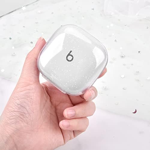 KOREDA е Съвместима с калъф Beats Fit Pro, Мек Прозрачен защитен устойчив на удари калъф от TPU, предназначени за слушалки Apple Beats Fit Pro 2021, калъф за жени и мъже (прозрачен гланц)