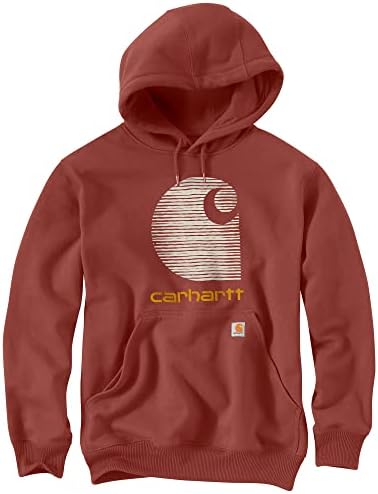 Мъжки hoody Carhartt Rain Defender Свободно намаляване на Средното тегло с Графичен лого C