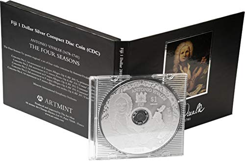 2018 DE Модерна Възпоменателна монета PowerCoin Antonio Vivaldi, Воспроизводимая на cd-rom, една Сребърна Монета