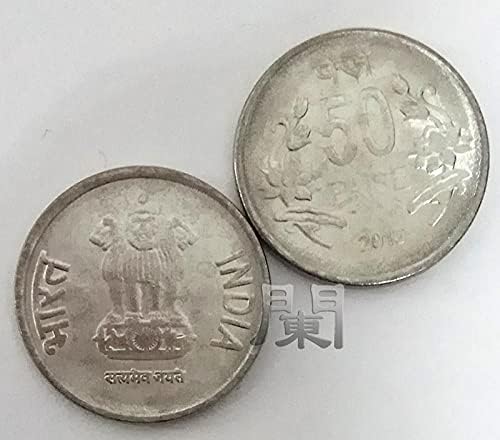 Индия 50th Sands Стоманени Монети Азиатската Монета Южноазиатские Национални монети