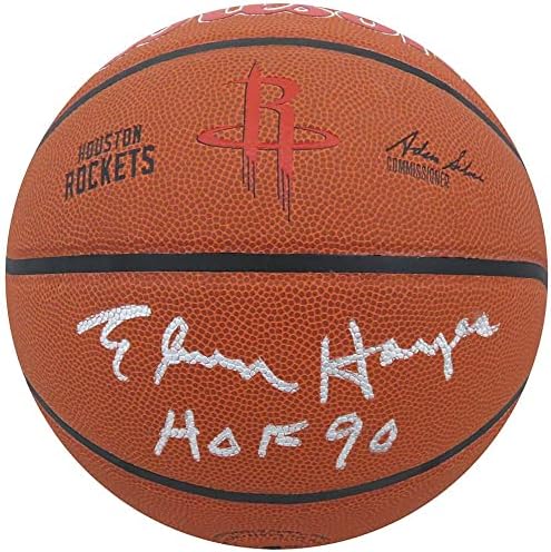 Алвин hayes награди подписа Логото на Wilson Хюстън Рокетс от НБА Basketball w/HOF'90 - Баскетболни топки с автографи