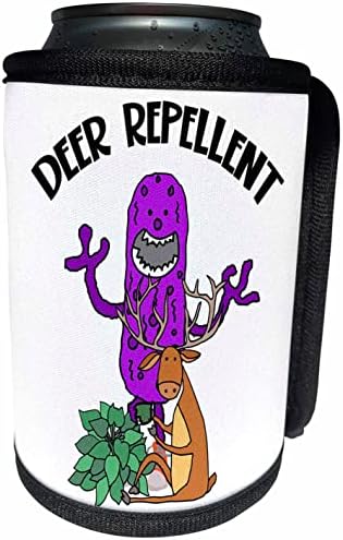 3. Забавно Сладко Елен, поедающий Растението Хоста и лилаво чудовище. - Опаковки за бутилки-охладители (cc-362932-1)