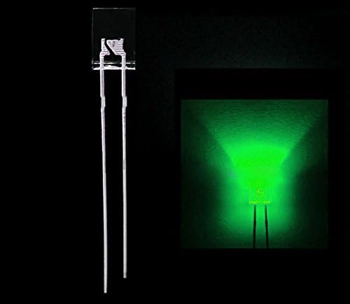 100шт 2x5x7mm зелен Led Правоъгълник Вода Прозрачна Светлина LED