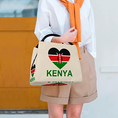 Love Kenya Изолирано Чанта за Обяд за Жени И Мъже, за многократна употреба Обяд-Бокс, Модерна Чанта-Тоут за Пикник,