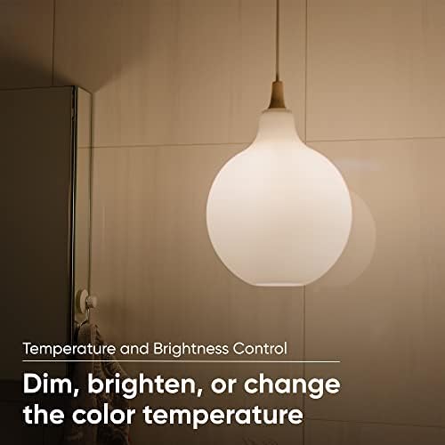 Цветна крушка WYZE, 1100 Лумена Wi-Fi RGB и адаптивни бяла умна крушка A19, Двухкомпонентная и лампа с бял цвят,