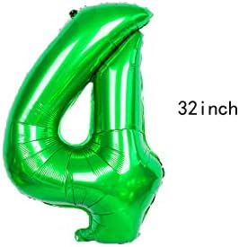 Декорация за рожден Ден Супергерой The Incredible Hulk 4st Зелени балони с цифра 4 32 инча | The Incredible Hulk