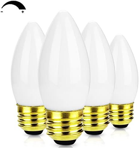 Матова Led лампа-Канделябр FLMAMT, С регулируема яркост B11 2W 5000K E26, Реколта крушка на Едисон, Еквивалент на