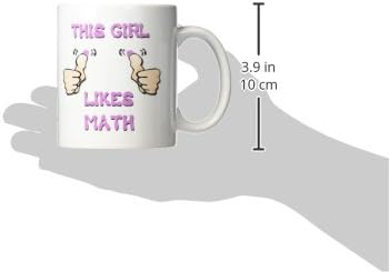 3дРосе, Това Момиче Харесва Математическа чаша, 11 грама, Керамични