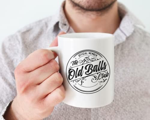 Кафеена чаша Old Balls - Забавни подаръци на пенсиониране, или рожден Ден, за мъжете - Уникални шутливые подаръци за татко, дядо, Старец или от по-възрастен човек, подарък