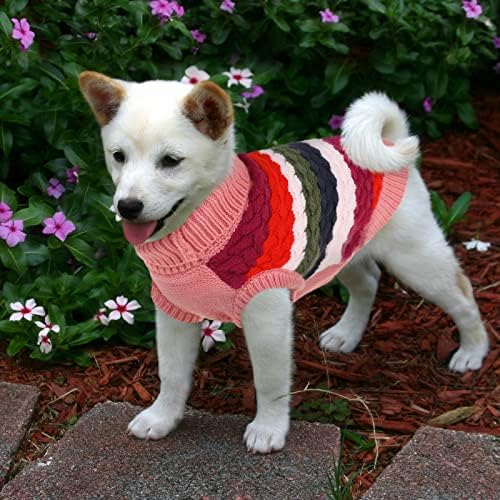 Зимен Пуловер за домашни кучета Preferhouse за Малки, Средни, Големи и X-Large, Топло Облекло за Кутрета в студено