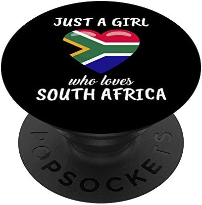 Просто Момиче, което обича Южна Африка Подарък за пътуване Южна Африка PopSockets Дръжка и поставка за мобилни телефони