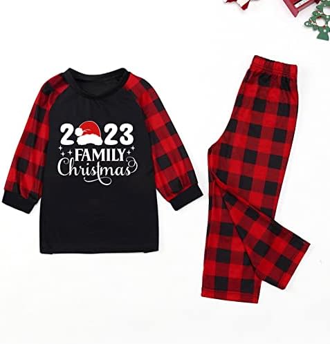 Еднакви комплекти Семейни Пижам DIYAGO, Коледна Тениска с дълъг ръкав и Панталони, Забавна нощница, Празничен Комплект