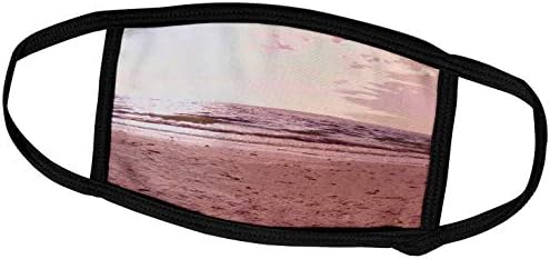 3D Абстрактен Пейзаж Рози Флорен - Абстрактни Розови Плажни Капаци за лице (fc_39108_3)