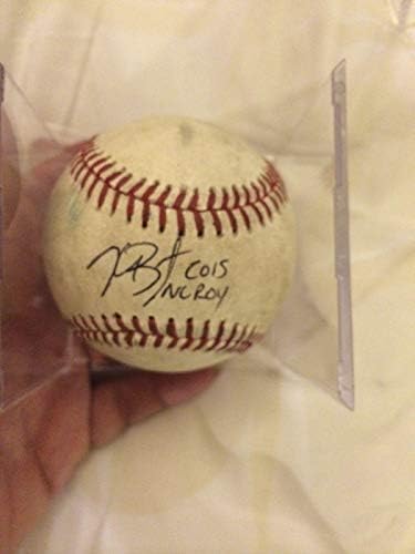 Крис Брайънт е Подписал и написа 2015 г. Nl Roy -рядък Хит Сингъл-mlb Holo - MLB Използваните от Бейзболни топки