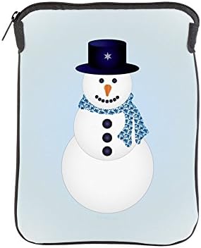 Калъф за iPad 1 2 3 4 Air II Sleeve (двустранен) на Снежен човек със зимни синята аура