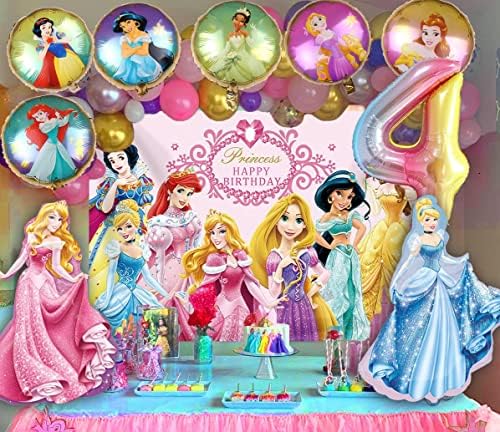 10 БР. Балони Принцеса, Украса за Парти в чест на рождения Ден на Принцесата, балони от Фолио за Тематични партита