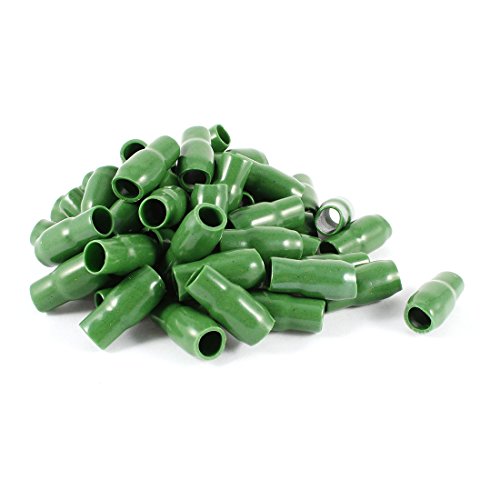 Изолирани Конектора за обжимных клемм Uxcell от PVC V-14 по 50 броя, от 16 мм, зелен