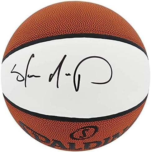 Баскетболна Топка с Автограф на Шон Кемпа Spalding White Panel В Реален размер - Баскетболни топки с Автографи