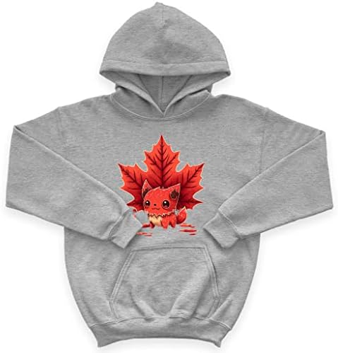Hoody с качулка отвътре Canada Art Kids' Sponge - Детска hoody с качулка Leaf - Мультяшная hoody за деца