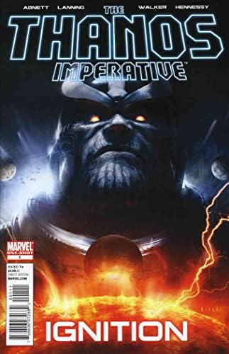 Наложително Танос: Запалване на 1 VF / NM; Комиксите на Marvel | Абнетт Лэннинг