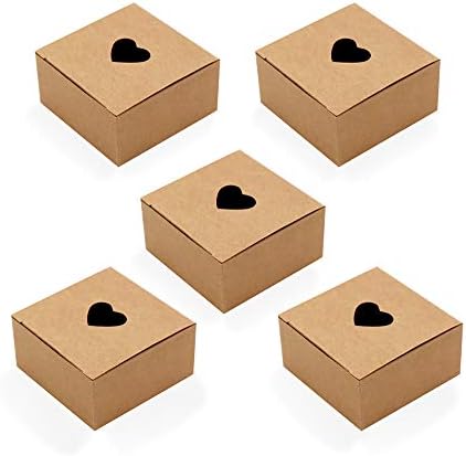 подаръчни кутии от Бяла хартия wraph, Подходящи за Вторична преработка на Малки Кутийки, в формата на Сърце за Опаковане