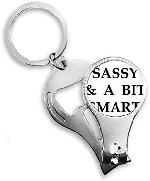 Стилен, Дързък Малко Smart Assy Дизайн Ножица за Нокти Халка Ключодържател Отварачка за Бутилки Машина За Рязане