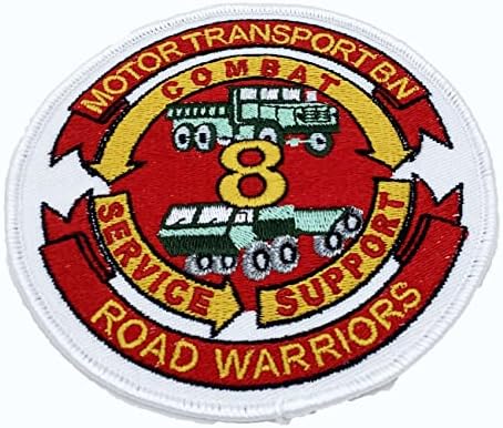 нашивка 8th Motor Transport Bn Road Warriors – Пластмасова Подложка