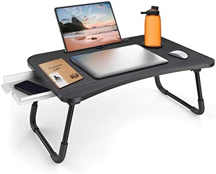 Soko Design Маса за лаптоп със Стойка за легла, Онлайн Училищна Парта, Поставка за лаптоп с Подложки за легло |