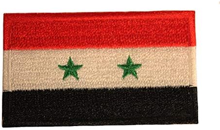 Флаг на страната Сирия Малък Железен Икона на Нашивке на Стопанските 1,5 Х 2,5 Инча Нов