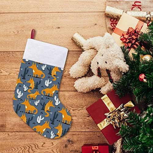 Честит Лисици и Кактуси, Коледни Чорапи, Коледни Чорапи Чанта Домашния Семеен Коледен Декор