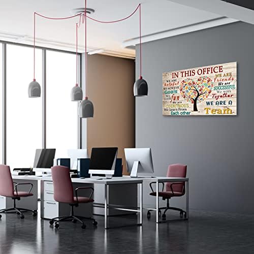 WHAOMIOT В Този офис Ние сме екип от Вдъхновяващи Стенен Арт Положителен Модерен Интериор на Плакат Печат На Платно