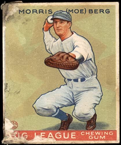 1933 Гуди 158 М Берг Вашингтон Сенатърс (Бейзболна картичка) ЛОШ сенатори