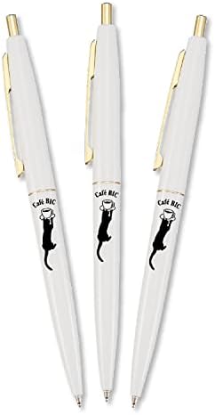 Химикалка химикалка Bic Japan CLG05-CCWJ3P Click Gold, На маслена основа, Черна, Гладка, С капаче, Бяла, Комплект