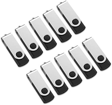 10 Опаковки Цветни флаш памети USB 2.0 обем 64 GB и 10 x черни флаш памети USB 2.0 обем 16 GB - 20 опаковки от Aiibe
