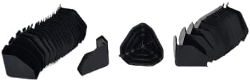 Предпазни ъгли за опаковане на Tribeni 28 мм, опаковка по 100 броя, Пластмасов Ъглова Защита за Велпапе кашони,