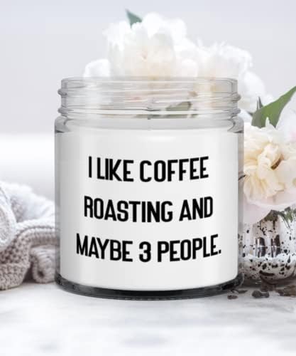 Шега Свещ за Печене на кафе, Аз Обичам да се пържи на Кафе и Може би за 3 Лице, Забавни Подаръци за приятелите,
