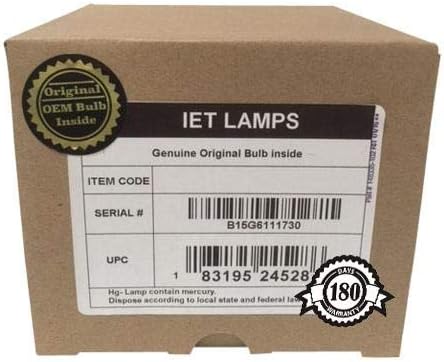 Лампи IET - за Смяна на лампа на проектора BOXLIGHT N12 LNW в събирането на оригиналния OEM лампа Philips UHP Вътре