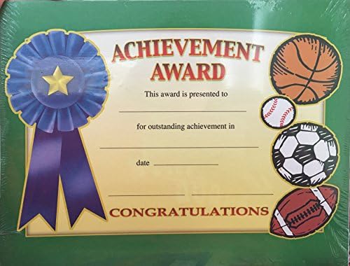 Сертификати AMPAD Sports Achievement Award 35 567 25 Листа