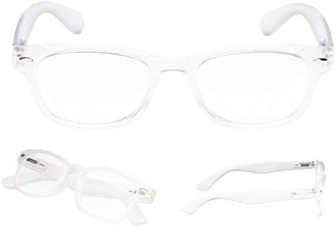 ОЧИЛА ЗА ЧЕТЕНЕ 5 Двойки Пластмасови Ретро Квадратни Очила за Четене в Стила на Карти за Жени